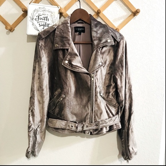 ⭐️🌟Walter Baker Velvet light Purple Motto Jacket Sz L - Picture 4 of 11